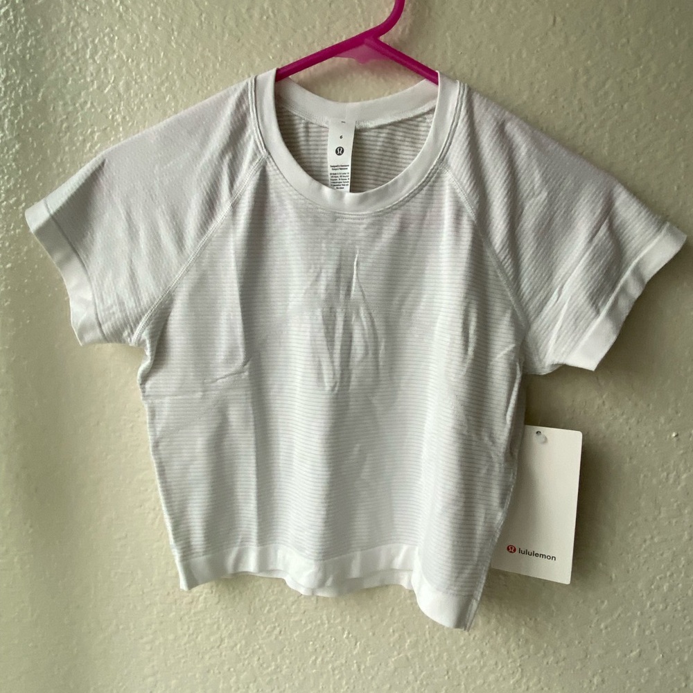 lululemon athletica Classic White Crop Top